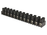 Regletă de conexiuni terminal neagră 16mm2 400V 76A