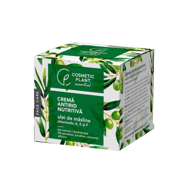 Crema Antirid Nutritiva cu Ulei de Masline si Vitaminele A, E si F Face Care 50 mililitri Cosmetic Plant