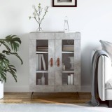 vidaXL Servantă, gri beton, 69,5x34x90 cm, lemn compozit