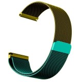 Cumpara ieftin Curea otel, Milanese Loop Slim, compatibila cu Huawei Watch GT 2 Pro, Telescoape QR, 22mm, Green Mix, Very Dream