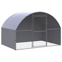 vidaXL Volieră de păsări pentru exterior, 3x2x2 m, oțel galvanizat