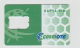 bnk card Grecia - Cosmote - Cosmote (Green white) - suport SIM - Col:GR-COS-GSM-18