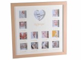 Cumpara ieftin Rama foto perete lemn multicolor My First Year cm 33 x 33 H