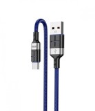 Cablu transfer date si incarcare Kaku KSC-696 USB-A - USB-C 18W 2.4A 1.2m, Albastru