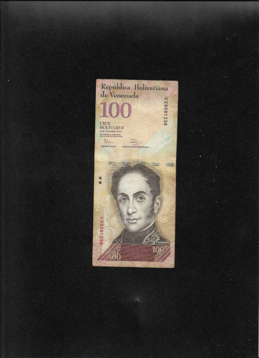 Venezuela 100 bolivari bolivares 2012 seria26081236