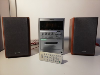 Combina/Linie Audio SONY HCD-NEZ50 (CD/MC/Tuner/Amplificator/Boxe) - ca Noua foto