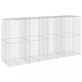 Cumpara ieftin Cos gabion cu capac, 400x100x200 cm, fier galvanizat