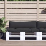 VidaXL Perne de paleți, 2 buc., negru, material textil
