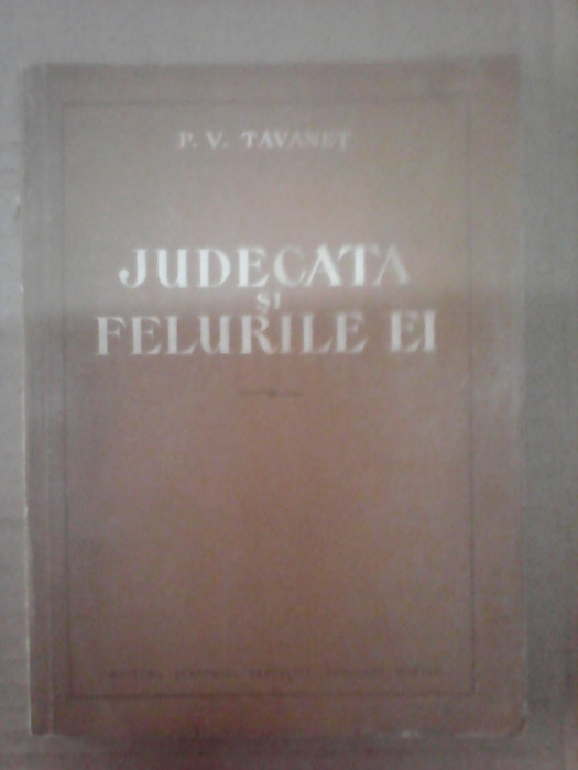 Judecata si felurile ei - P.V. TAVANET