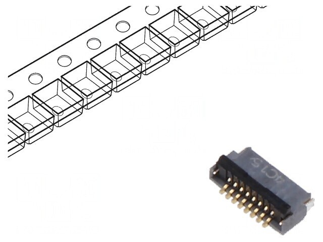 Conector FFC/FPC orizontal 6 pini inferioare ZIF