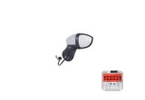 Oglinda exterioara Ford B-Max, 08.2012-2017, partea Stanga, culoare sticla crom, sticla asferica, cu carcasa grunduita, cu incalzire, ajustare electr