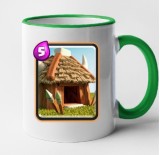 Cana maner verde personalizata Clash Royale - Goblin Hut, INOVATIX&reg;. 330ml