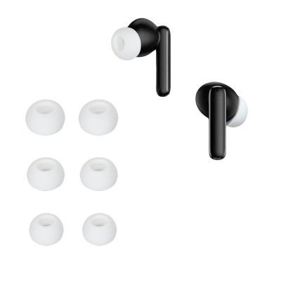 Set 6 Varfuri de schimb Kwmobile pentru QCY T13, Alb, Silicon, KWM000024XF001C foto