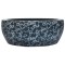 Lavoar de blat, negru si albastru, rotund, &Phi;41x14 cm, ceramica