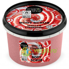 Scrub de Corp cu Vanilie si Capsuni Candy Cane 250ml