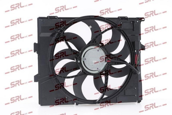 Ventilator radiator Bmw 2 F22/F23 14-, 3 F30/31 11-, 4 F32/33 13-, motor: 2.0 T, 3.0 R6 T, (2+1) pini, SRLine, 17428625441