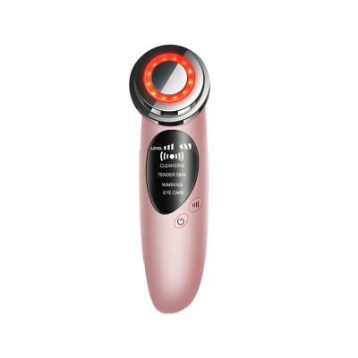 Dispozitiv Ingrijire Pielei 5 in 1, SELERIS&amp;reg;, Rejuvenare, Albastru/Rosu, EMS Microcurent, 45&amp;deg;C, 520m foto