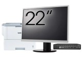 Pachet PC Second Hand HP EliteDesk 800 G2 Mini PC, Intel Core i5-6500 3.20-3.60GHz, 8GB DDR4, 256GB SSD + Monitor 22&amp;quot; &amp; Imprimanta Brother HL-L63