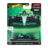 Masinuta metalica de curse, Hot Wheels, Formula 1, KICK Sauber F1 Team (#24), JBM23