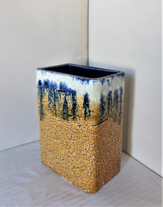Vaza ceramica emailata 125/15 - design Heinz Hommerich, U-Keramik Germany