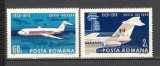 Romania.1970 Posta aeriana-50 ani Aviatia Civila YR.458, Nestampilat