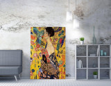 Tablou Canvas Geisha, Multicolor, 100 x 70 cm, VEGA