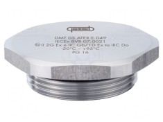 Capac de protec&Aring;&pound;ie PG16 IP68 o&Egrave;el inoxidabil V-INOX-Ex