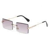 Ochelari de soare dreptunghiulari fara rama unisex Techsuit, 16031-C2