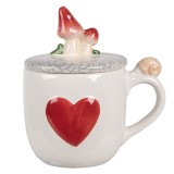 Cumpara ieftin Cana ceramica Ciupercute 14x10x9/15 cm, 400 ml