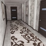 Traversa Covor, Cappuccino 16028, Bej / Maro, Latime 100 cm, Diverse Lungimi, 1700 gr/mp