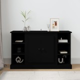Servantă, negru, 100x35,5x60 cm, lemn prelucrat