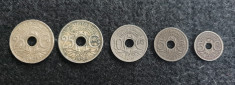 Franta Lot x 5 monede vechi - ani diferiti 1920 - 1930 foto
