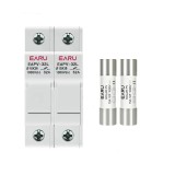 Cumpara ieftin Separator modular 2 poli cu sigurante fuzibile 1000V pentru sistemele fotovoltaice,10x38mm 2P, Earu