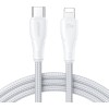 Cablu de date Joyroom USB-C - Lightning, 20 W, 3 m, Alb