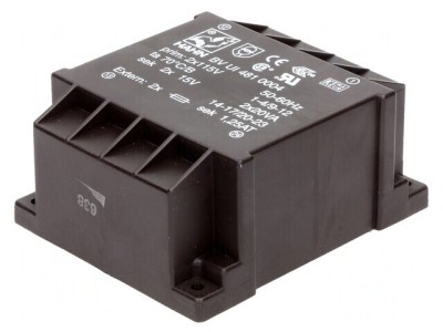 Transformator &amp;icirc;ncapsulat 40VA 115VAC 15V 1333mA foto