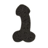 Burete de Baie in Forma de Penis, Negru, 19 cm