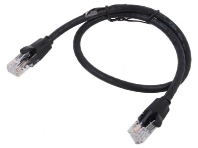 Patch cord UTP Cat6 Negru 5m foto