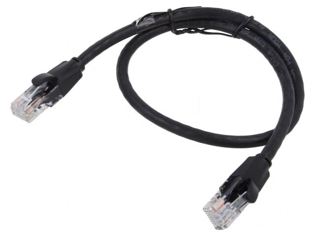 Patch cord UTP Cat6 Negru 5m