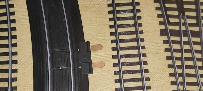 12 bucati linii sine pt. trenulet electric HO /16.5 MM profil i + 1 macaz manual