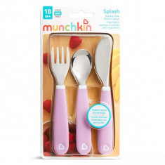 Set 3 tacamuri Munchkin pentru copii Splash 18L+ light purple