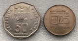 P3. Portugalia lot set 25 escudos 1977 + 50 escudos 1987 **