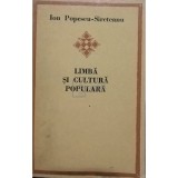Ion Popescu Sireteanu - Limba si cultura populara (Editia: 1983)