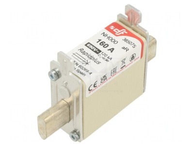Siguranță aR 160A 690VAC 440VDC Argintie NH000 foto