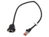 Prelungitor Ethernet RJ45 S/FTP Cat6 0.5m Negru, Goobay