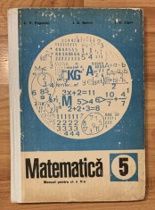 Matematica. Manual pentru clasa a V-a de C. P. Popovici