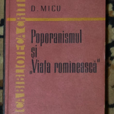 Dumitru Micu - Poporanismul si Viata Romaneasca