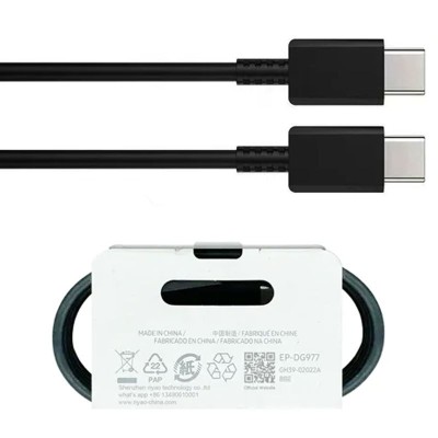 OEM (DG977B) - Cablu Date si Incarcare, USB-C, 25W, 3A, 1m, Black [bulk] foto