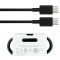 OEM (DG977B) - Cablu Date si Incarcare, USB-C, 25W, 3A, 1m, Black [bulk]