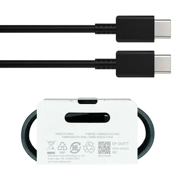 OEM (DG977B) - Cablu Date si Incarcare, USB-C, 25W, 3A, 1m, Black [bulk]