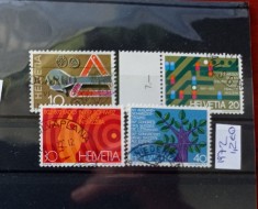 TS21 - Timbre serie CCCP - Elvetia - Helvetia 1975 Mi1050-1052